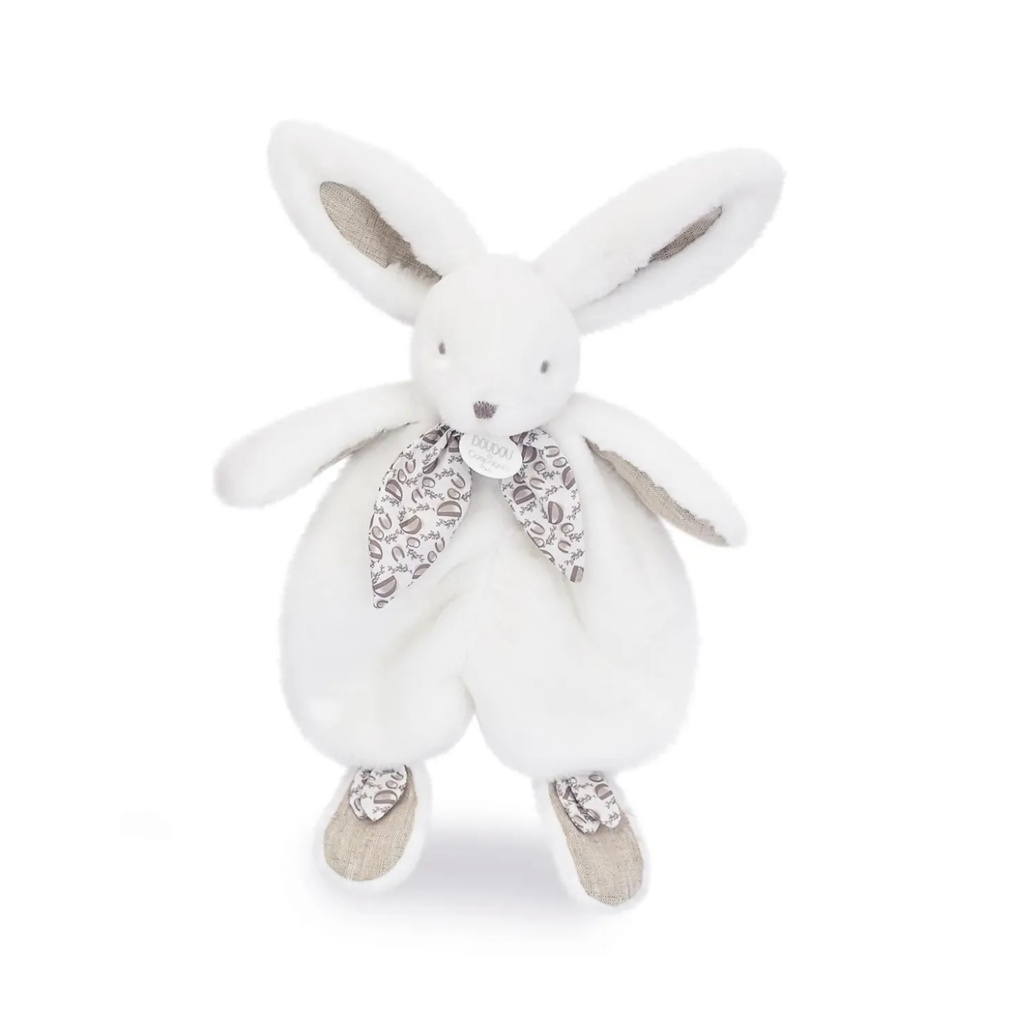 Doudou & Compagnie Doudou plat lapin Blanc