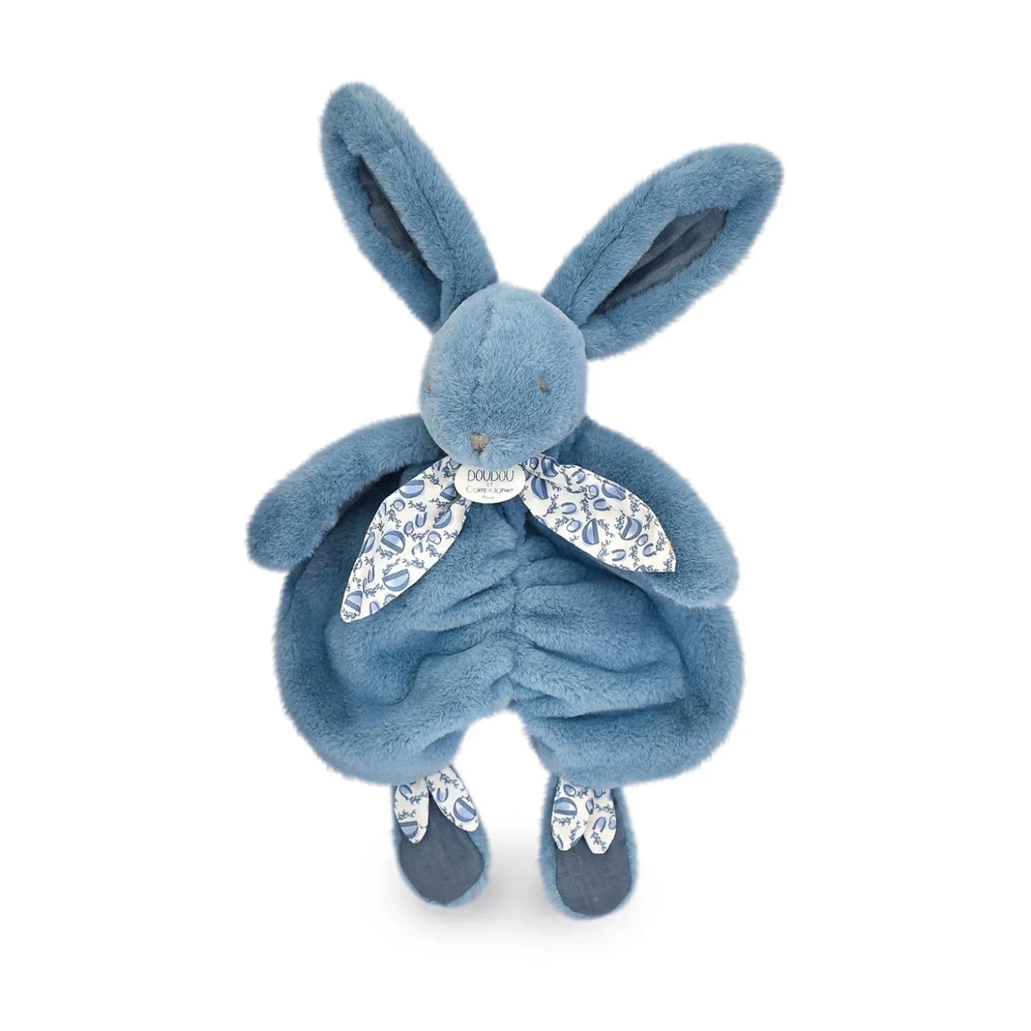 Doudou & Compagnie Doudou plat lapin Bleu