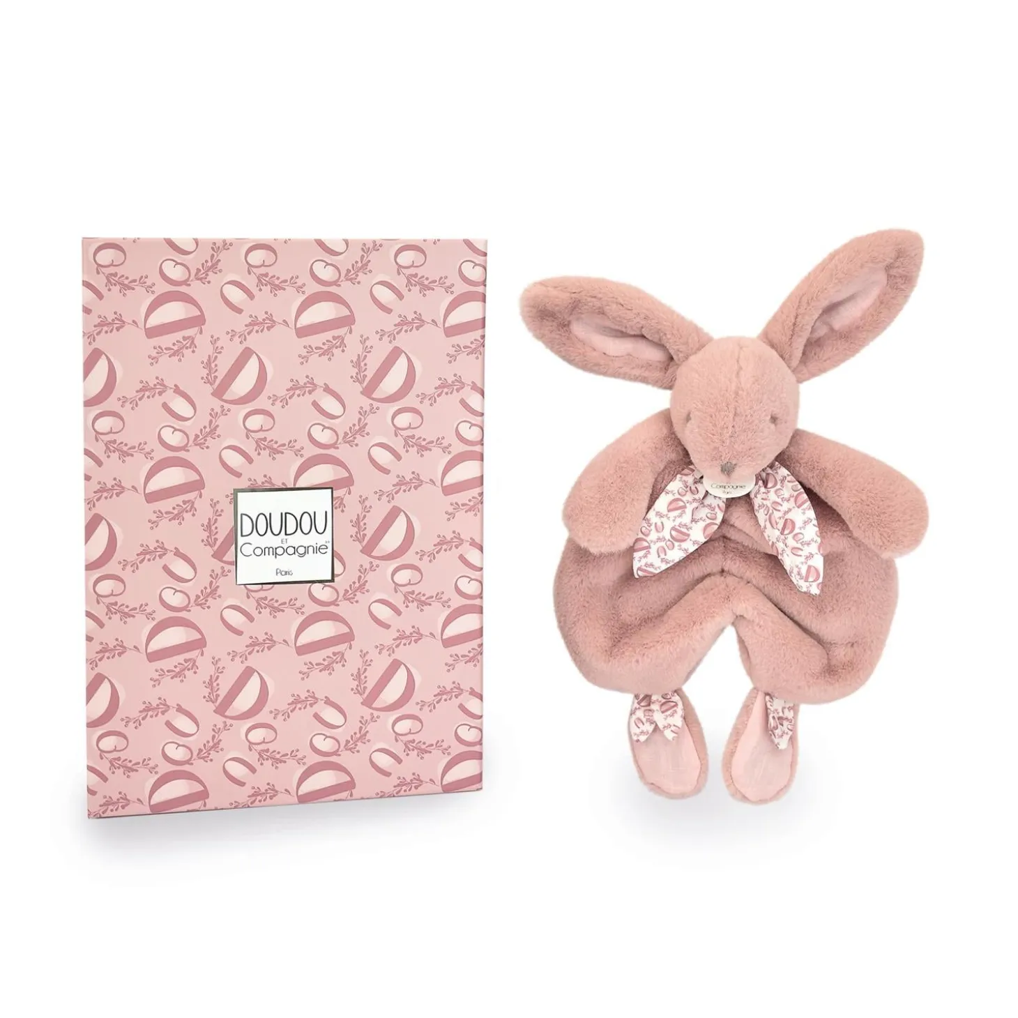 Doudou & Compagnie Doudou plat lapin Rose