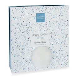 Doudou & Compagnie                    Doudou plat Happy Glossy    Blanc            25 cm
