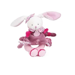 Doudou & Compagnie                    Hochet Cerise le lapin    Rose