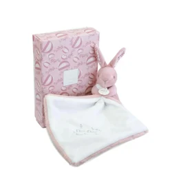 Doudou & Compagnie Lapin avec Doudou Rose 10 cm