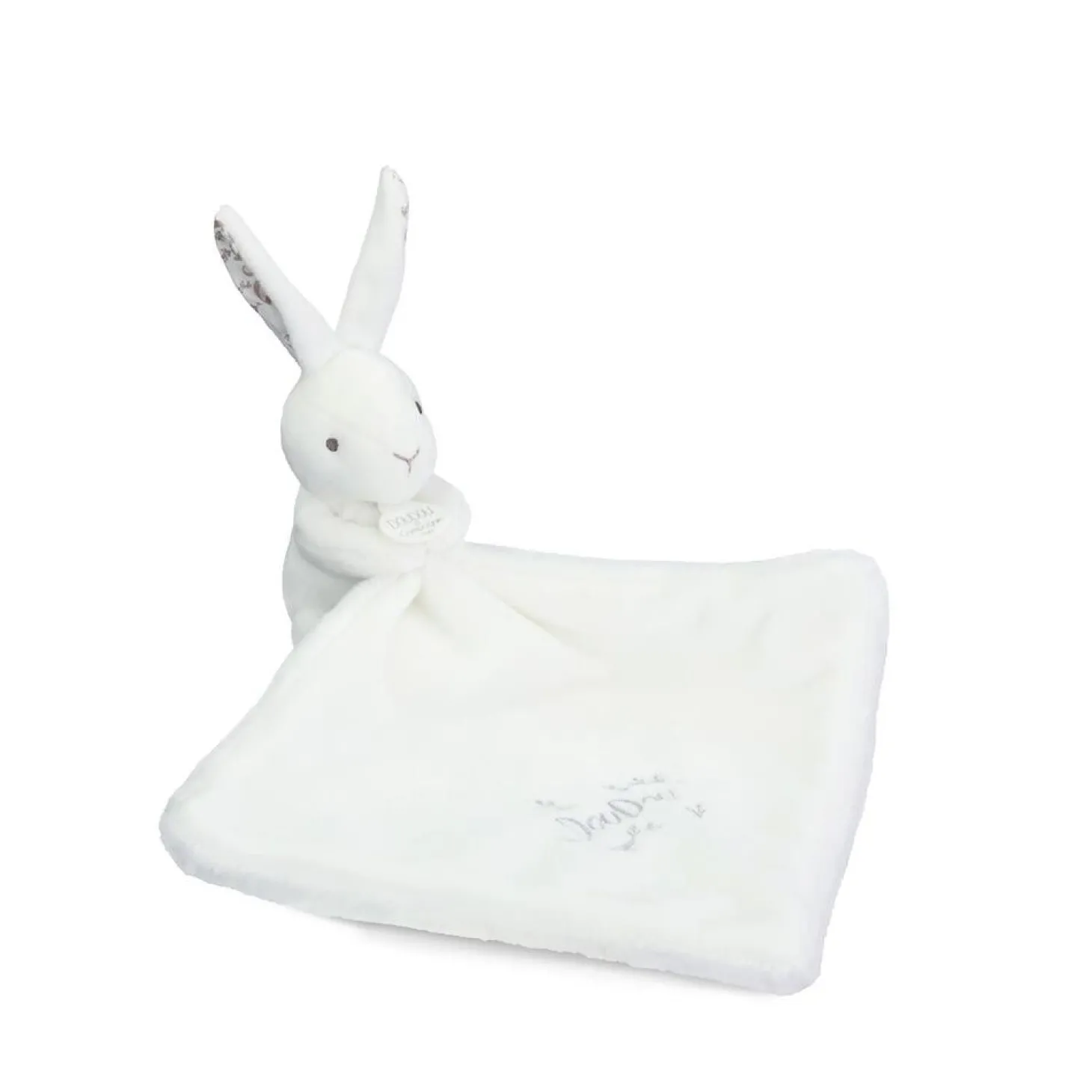 Doudou & Compagnie Lapin avec Doudou Blanc 10 cm