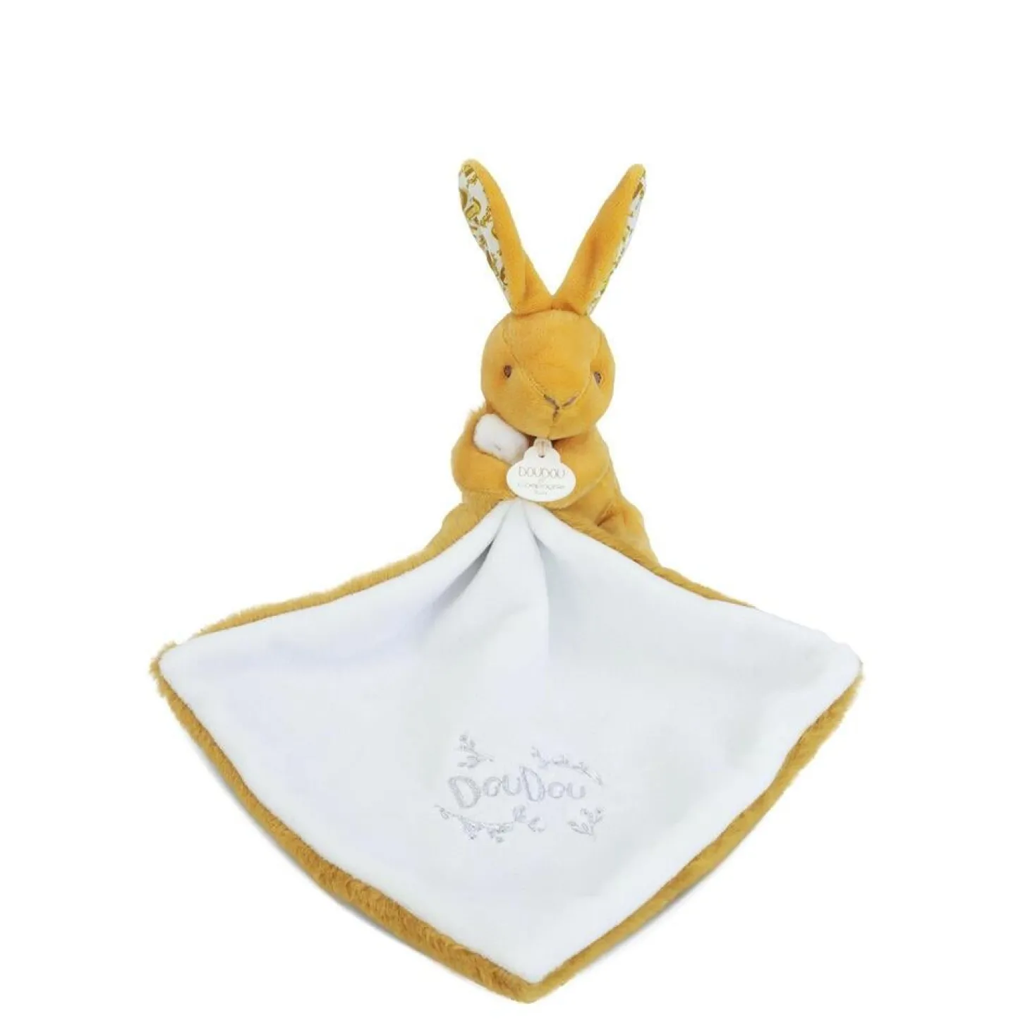 Doudou & Compagnie Lapin avec Doudou Ocre 10 cm