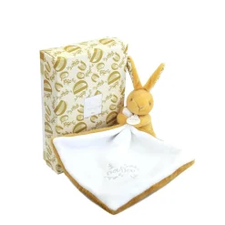 Doudou & Compagnie Lapin avec Doudou Ocre 10 cm