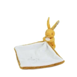Doudou & Compagnie Lapin avec Doudou Ocre 10 cm