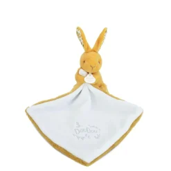 Doudou & Compagnie Lapin avec Doudou Ocre 10 cm