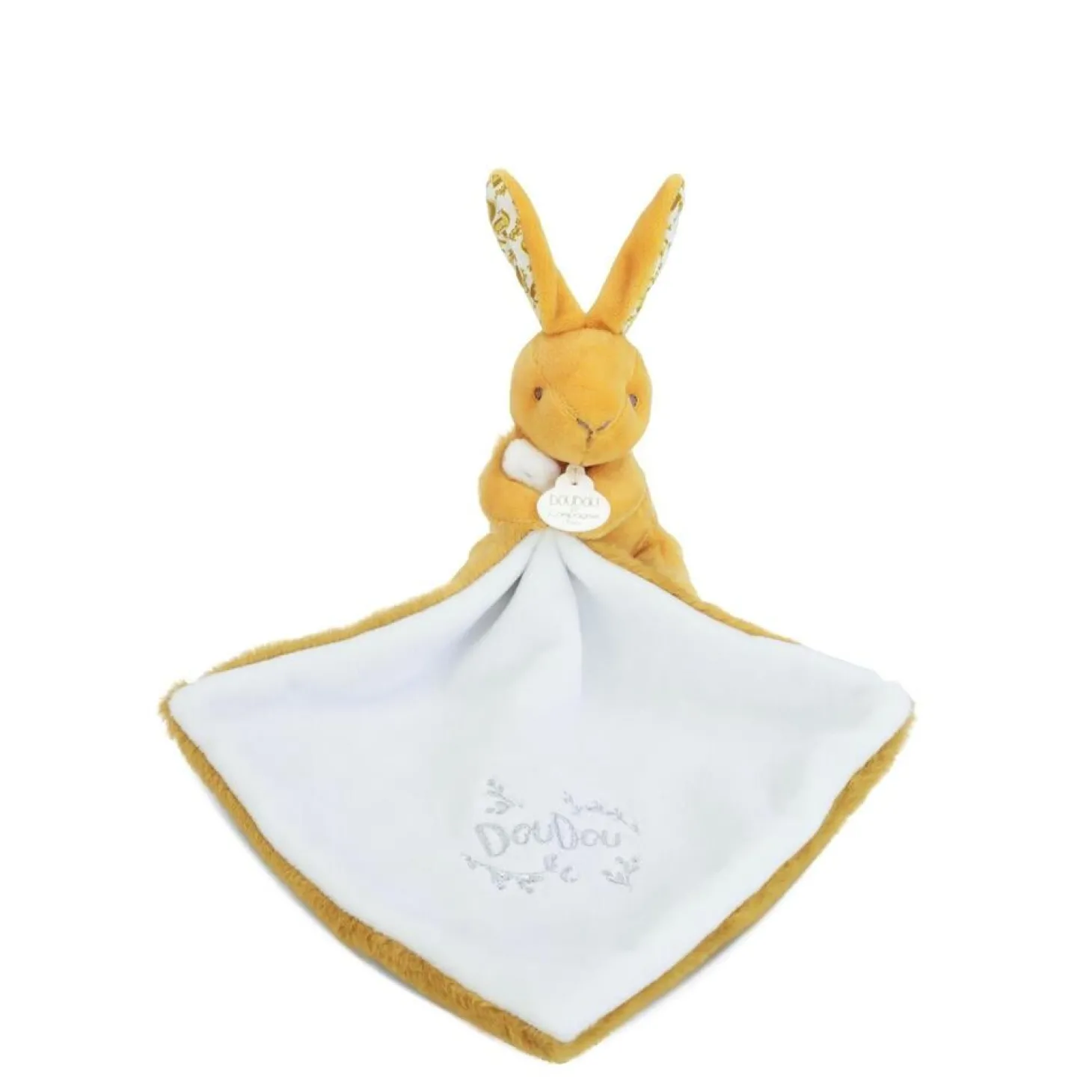 Doudou & Compagnie Lapin avec Doudou Ocre 10 cm