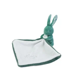 Doudou & Compagnie Lapin avec Doudou Vert 10 cm