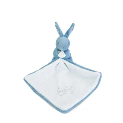 Doudou & Compagnie Lapin avec Doudou Bleu 10 cm