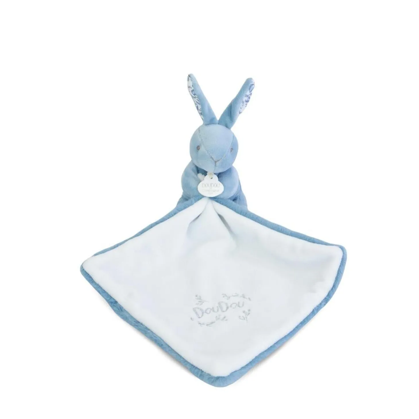 Doudou & Compagnie Lapin avec Doudou Bleu 10 cm