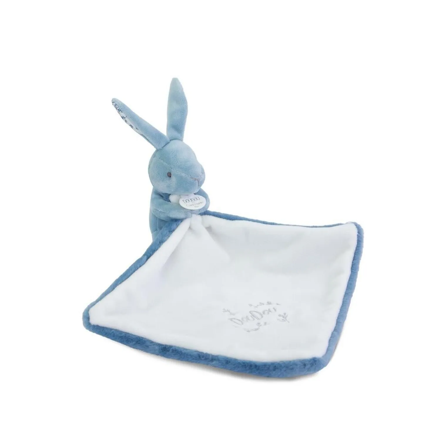 Doudou & Compagnie Lapin avec Doudou Bleu 10 cm