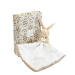 Doudou & Compagnie Lapin avec Doudou Beige 10 cm