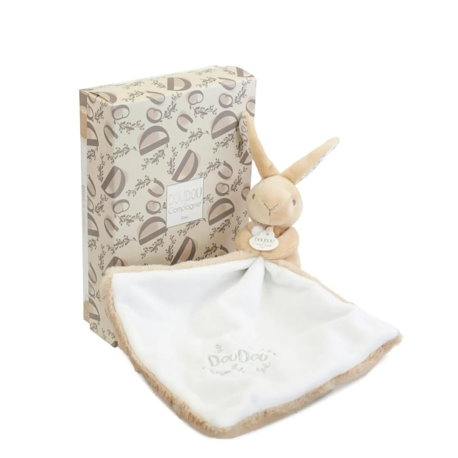 Doudou & Compagnie Lapin avec Doudou Beige 10 cm