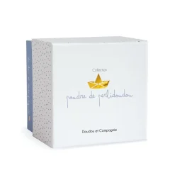 Doudou & Compagnie Lapin pantin avec mouchoir Bleu 10 cm