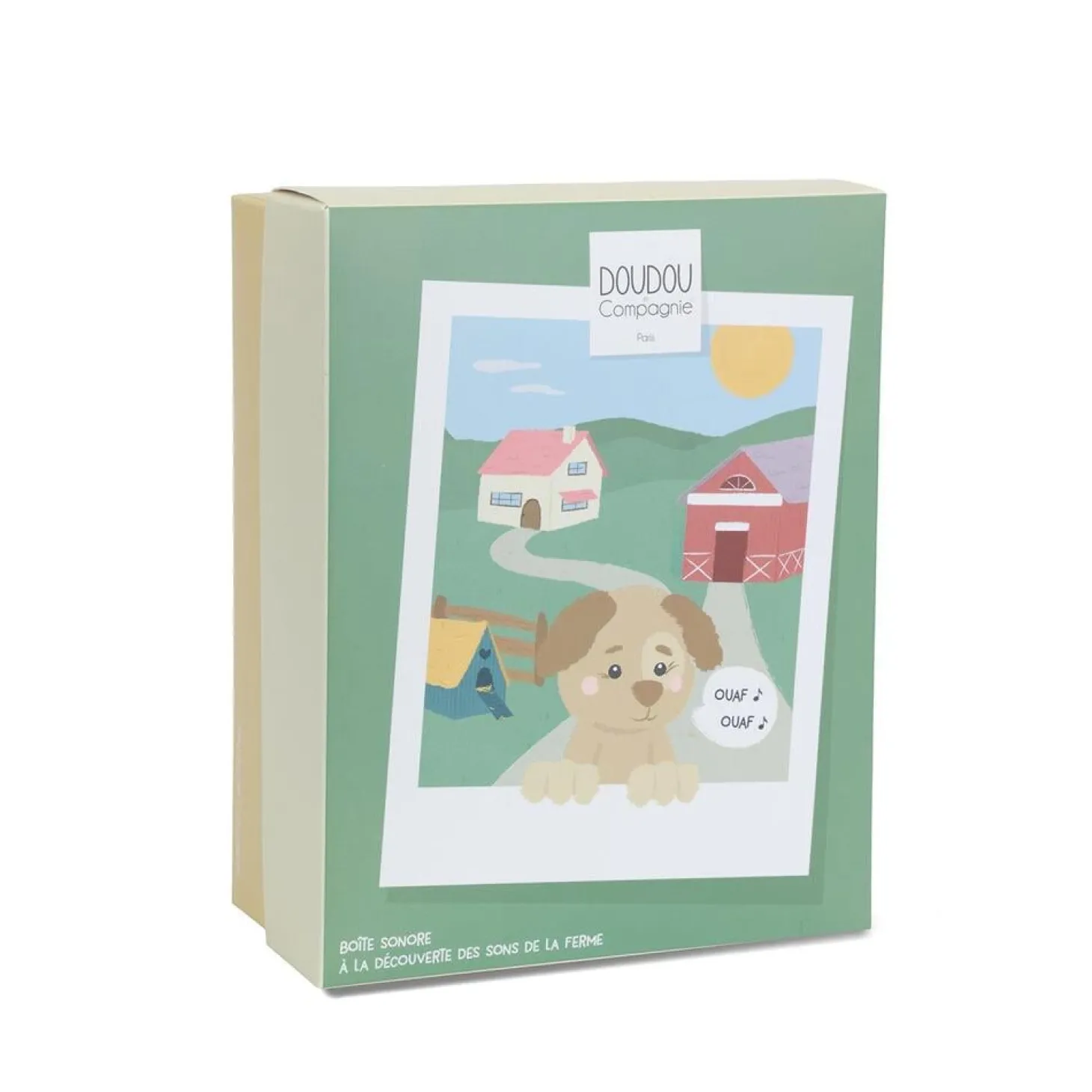 Doudou & Compagnie Les Doudous de la ferme avec boites sonores Multicolore 17 cm