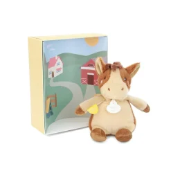 Doudou & Compagnie Les Doudous de la ferme avec boites sonores Multicolore 17 cm