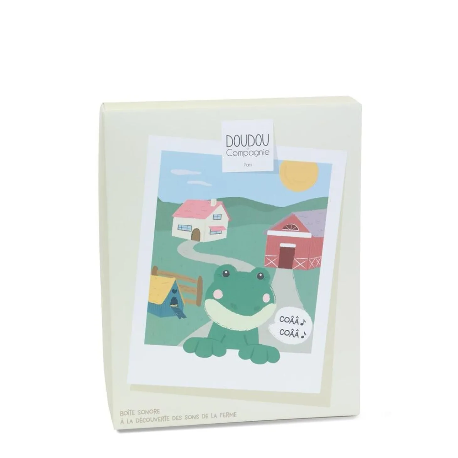 Doudou & Compagnie Les Doudous de la ferme avec boites sonores Multicolore 17 cm