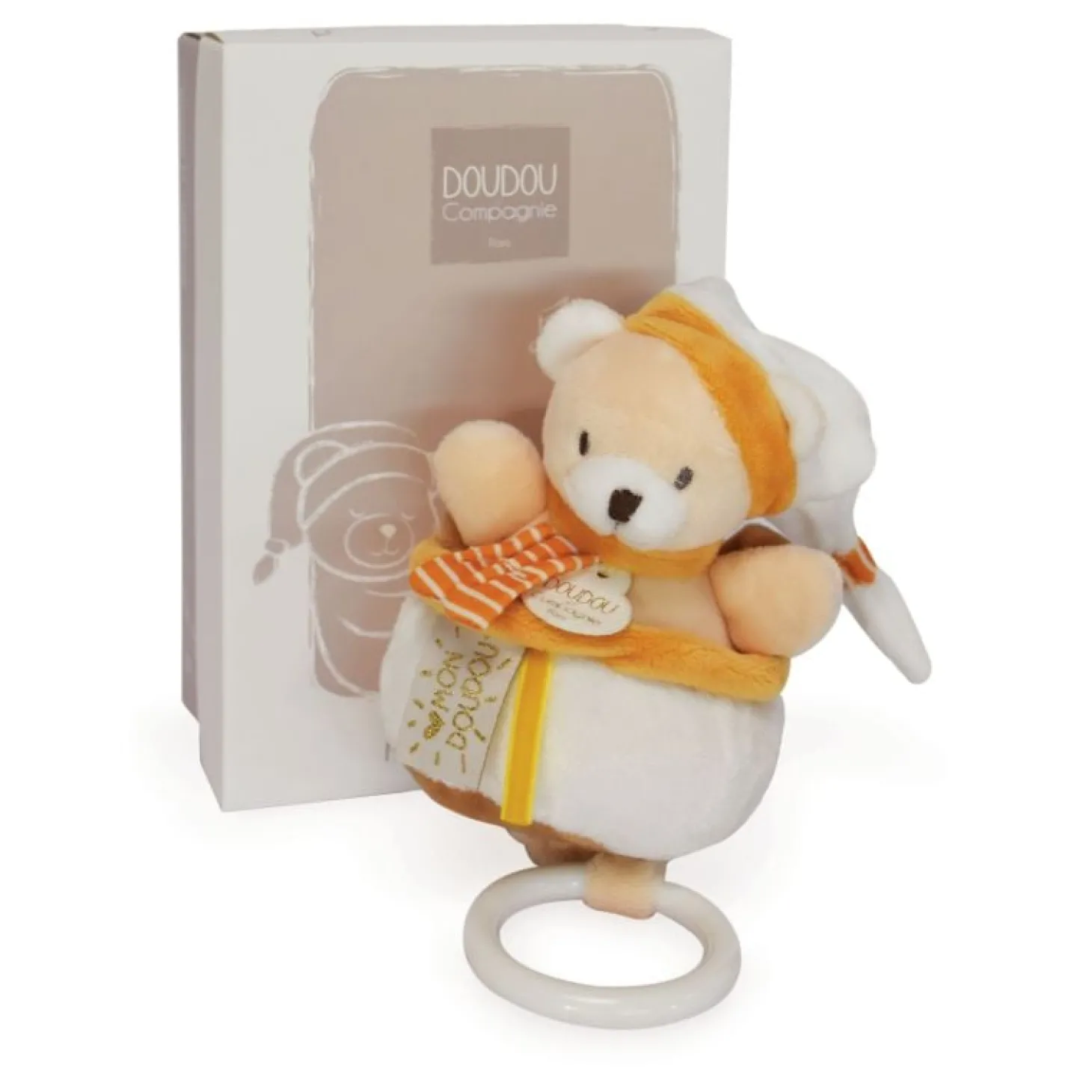 Doudou & Compagnie MELI-MELO assortiment BOITES A MUSIQUE Multicouleur 20 cm