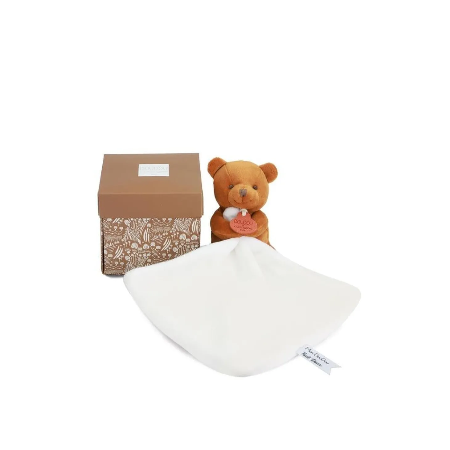 Doudou & Compagnie Mon petit ourson assortis par 8 Multicolore 10 cm