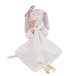 Doudou & Compagnie                    Pantin avec doudou Lapin Vanille Fraise    Rose