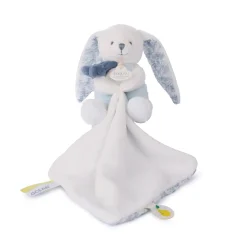 Doudou & Compagnie                    Pantin avec doudou Lapin Coeur Ocean    Blanc