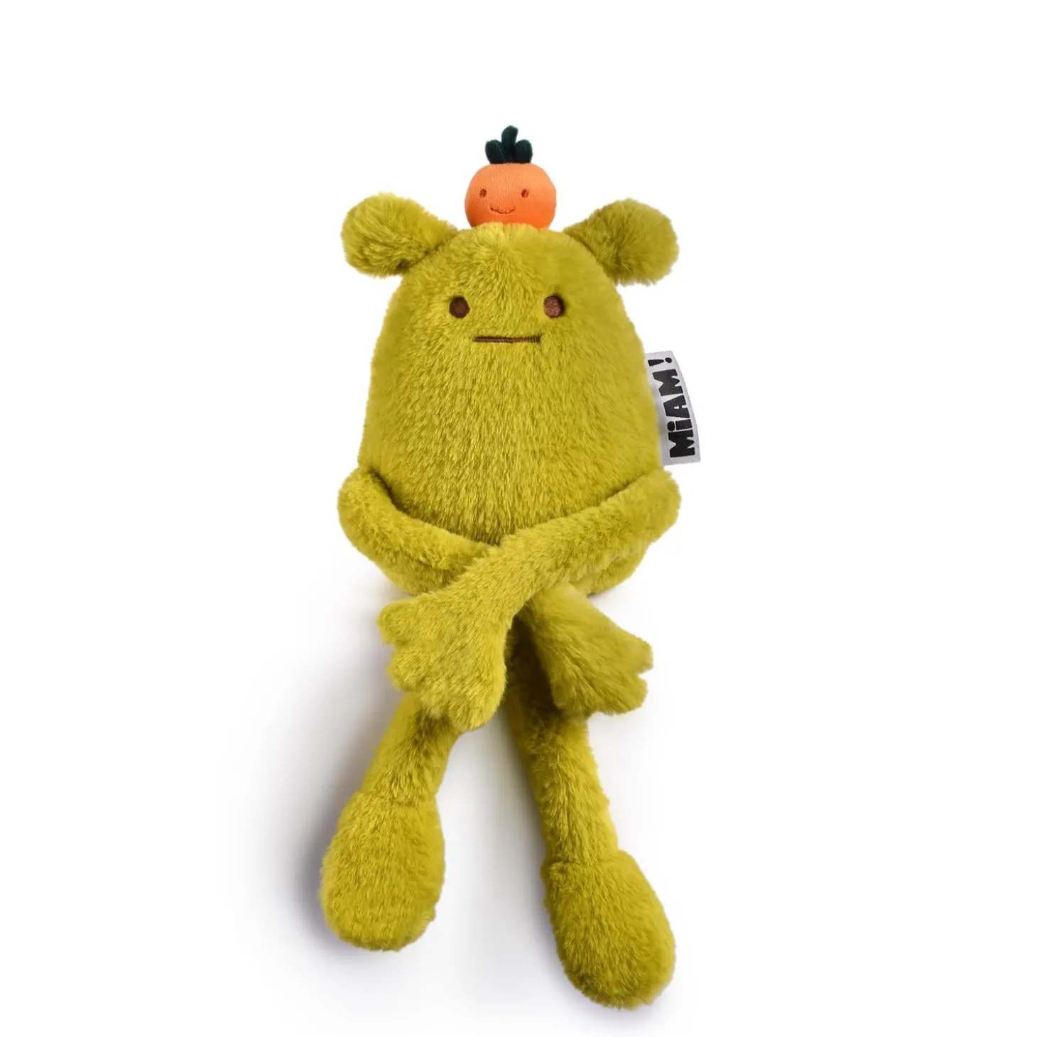 Doudou & Compagnie Peluche Laurent Jade Miam Vert Orange 40 cm