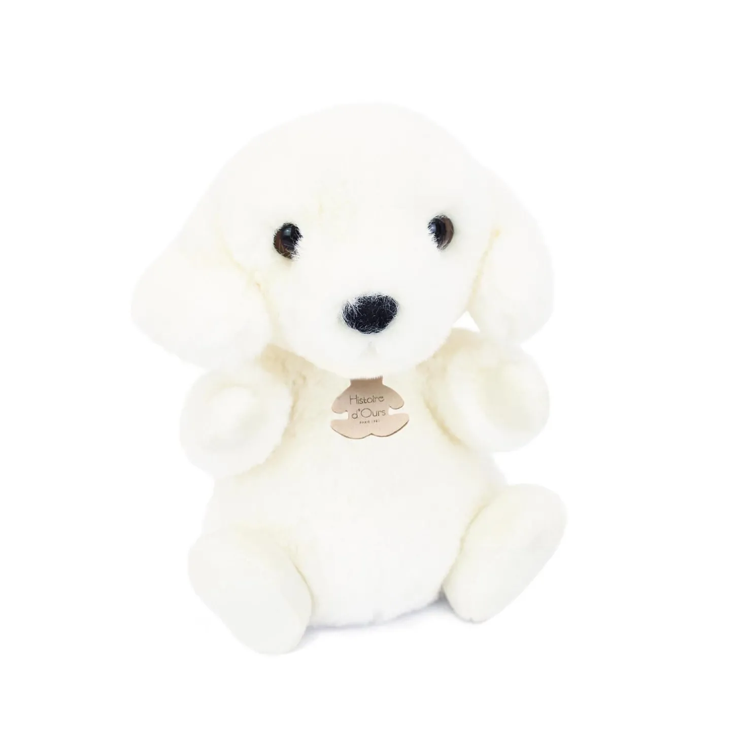 Doudou & Compagnie Peluche les doux stretch Chien Blanc