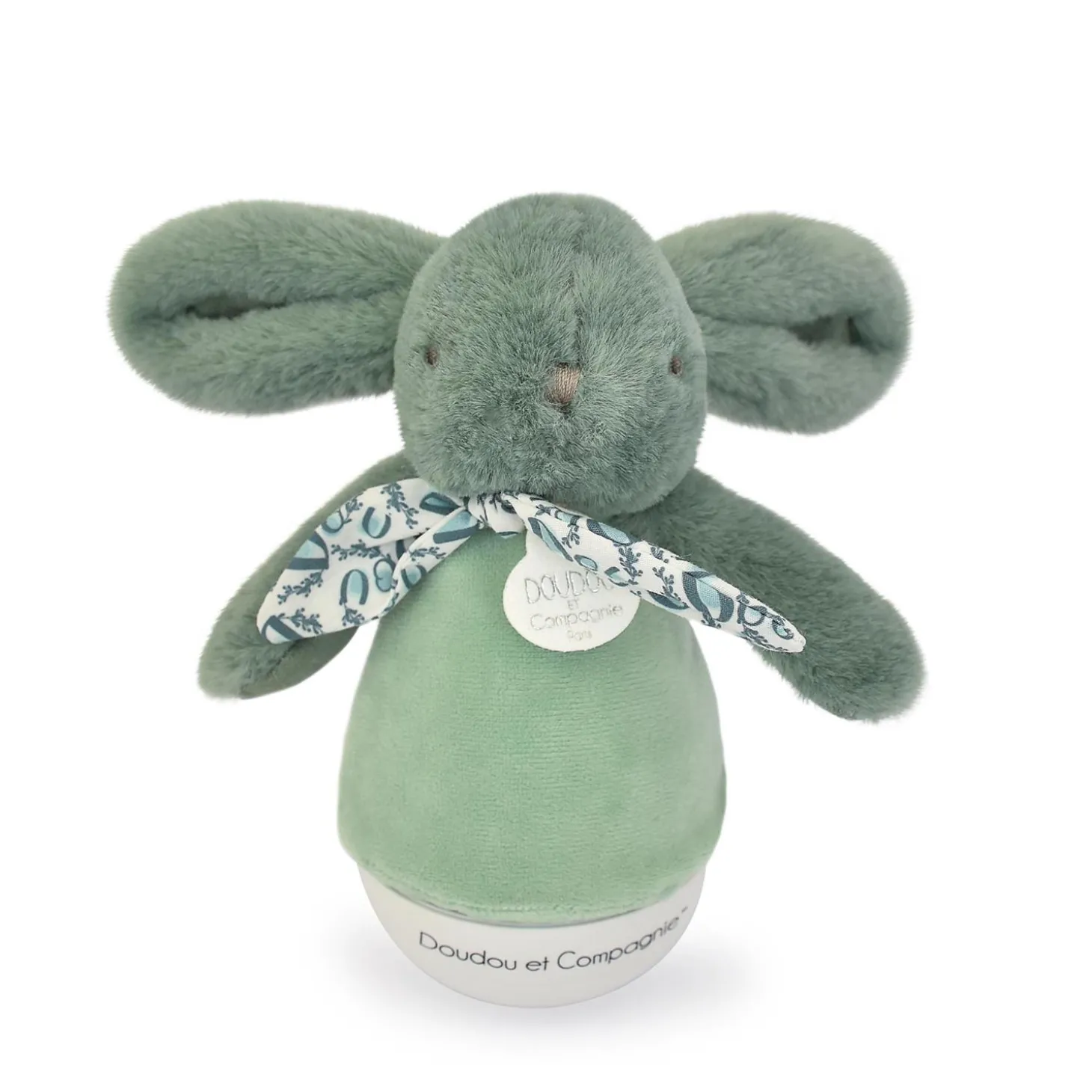 Doudou & Compagnie Peluche musicale Lapin Culbuto Vert