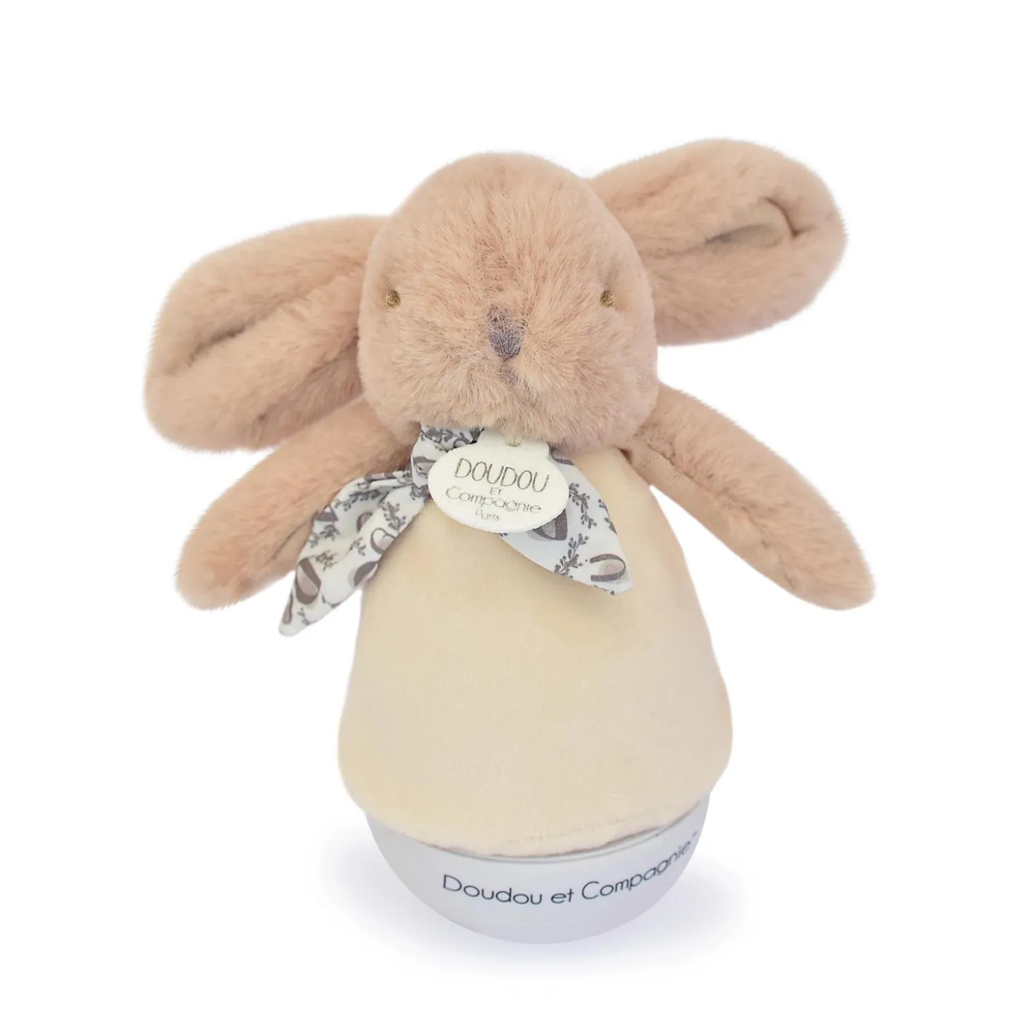 Doudou & Compagnie Peluche musicale Lapin Culbuto Beige
