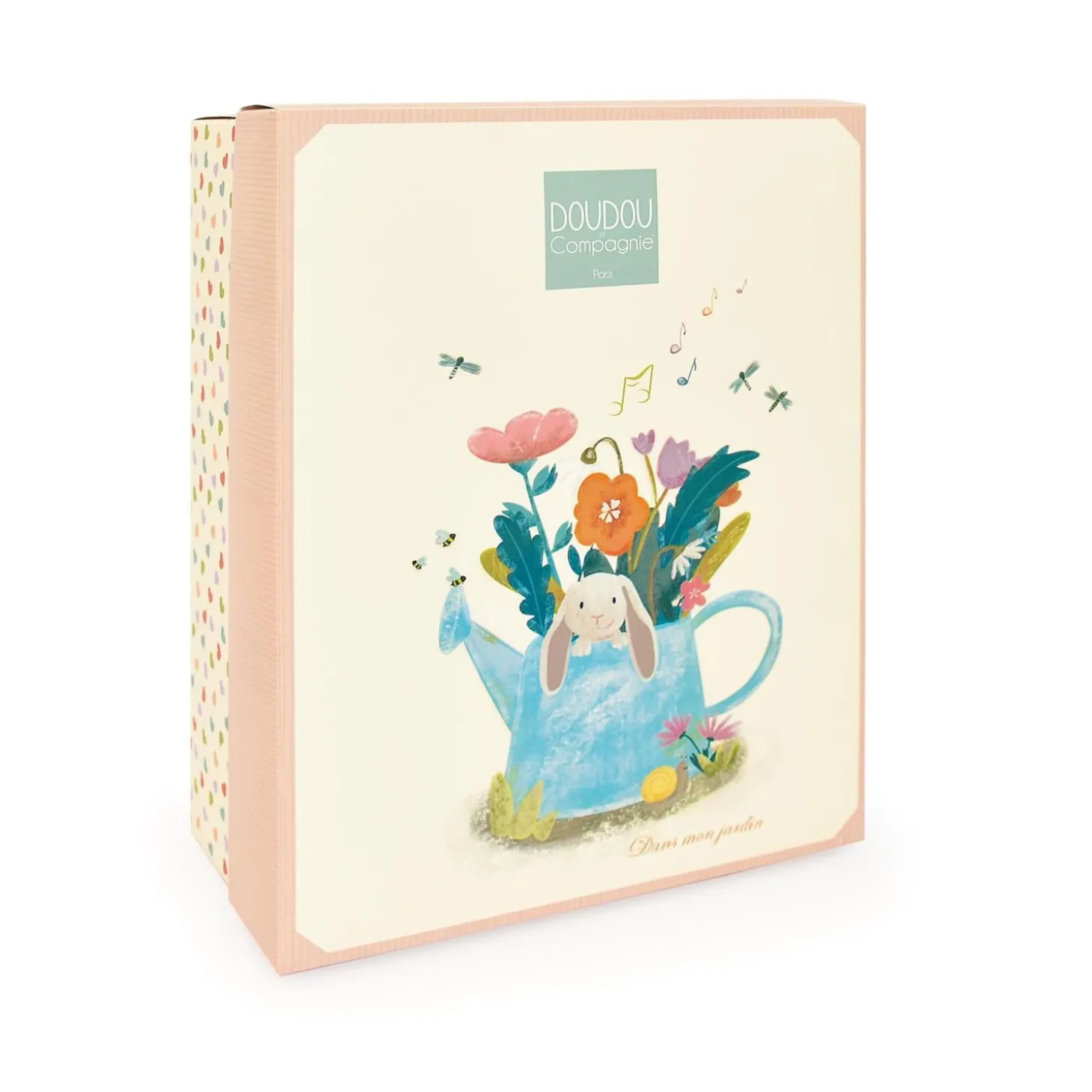 Doudou & Compagnie Peluche musicale lapin ciboulette Rose
