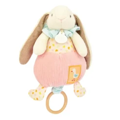 Doudou & Compagnie                    Peluche musicale lapin ciboulette    Rose