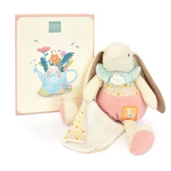 Doudou & Compagnie Peluche pantin lapin ciboulette Rose