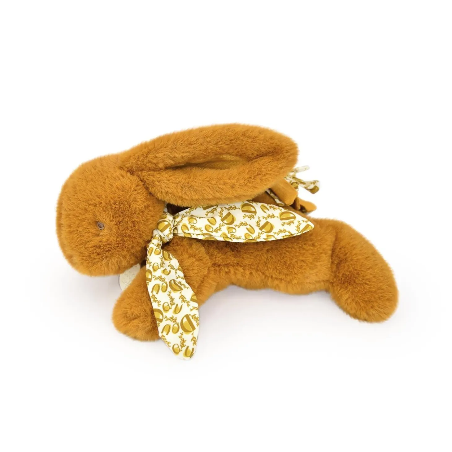 Doudou & Compagnie Peluche petit lapin pantin Jaune