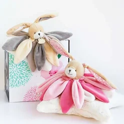 Doudou & Compagnie                    Peluche plate Lapin    Taupe
