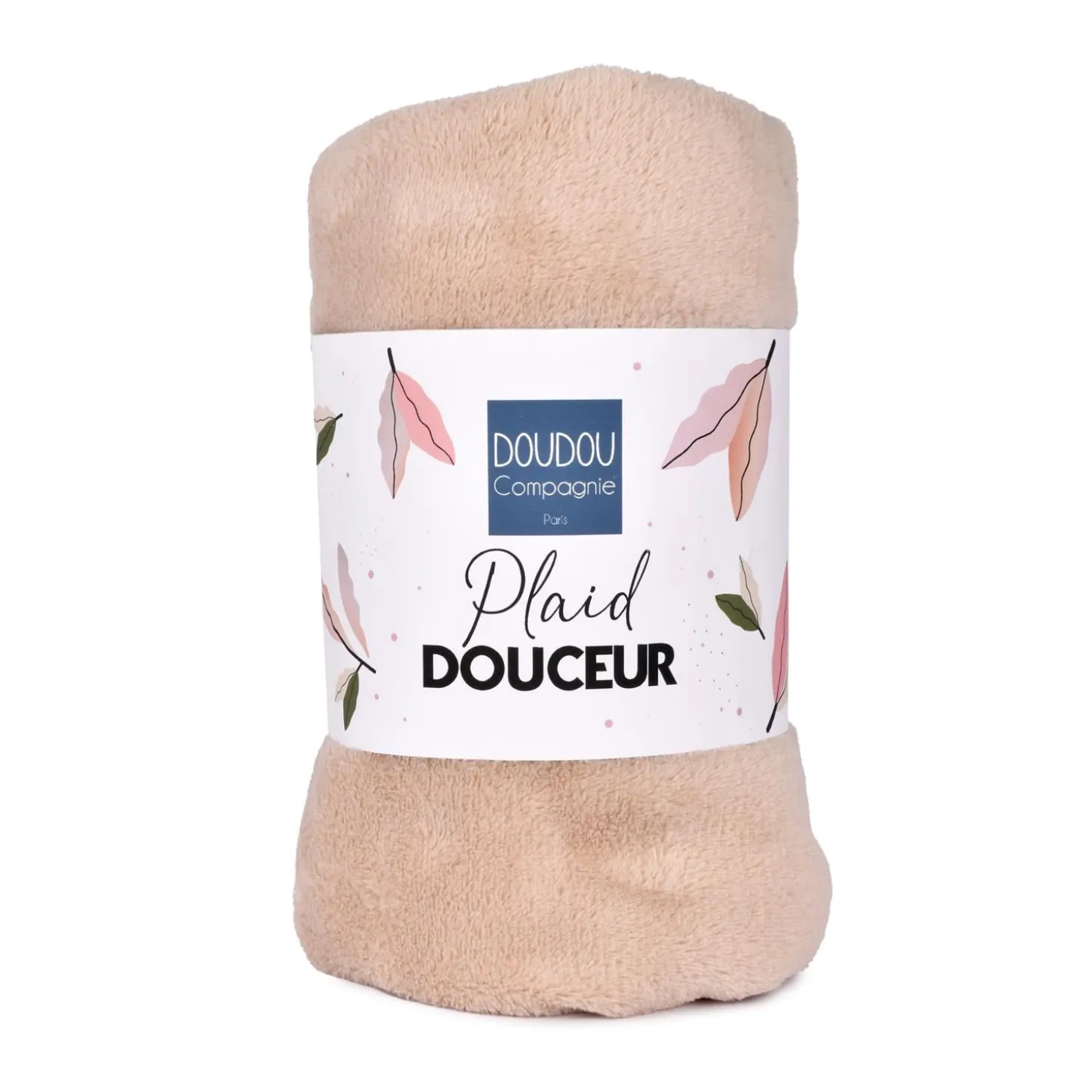Doudou & Compagnie Plaid douceur Beige 70x100 cm