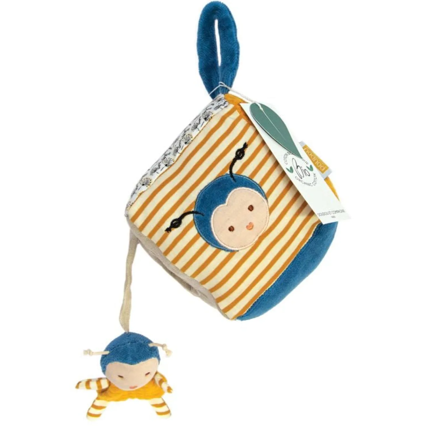 Doudou & Compagnie Pollen L'Abeille Bio Assortiment Cube D'Activités Multicolore
