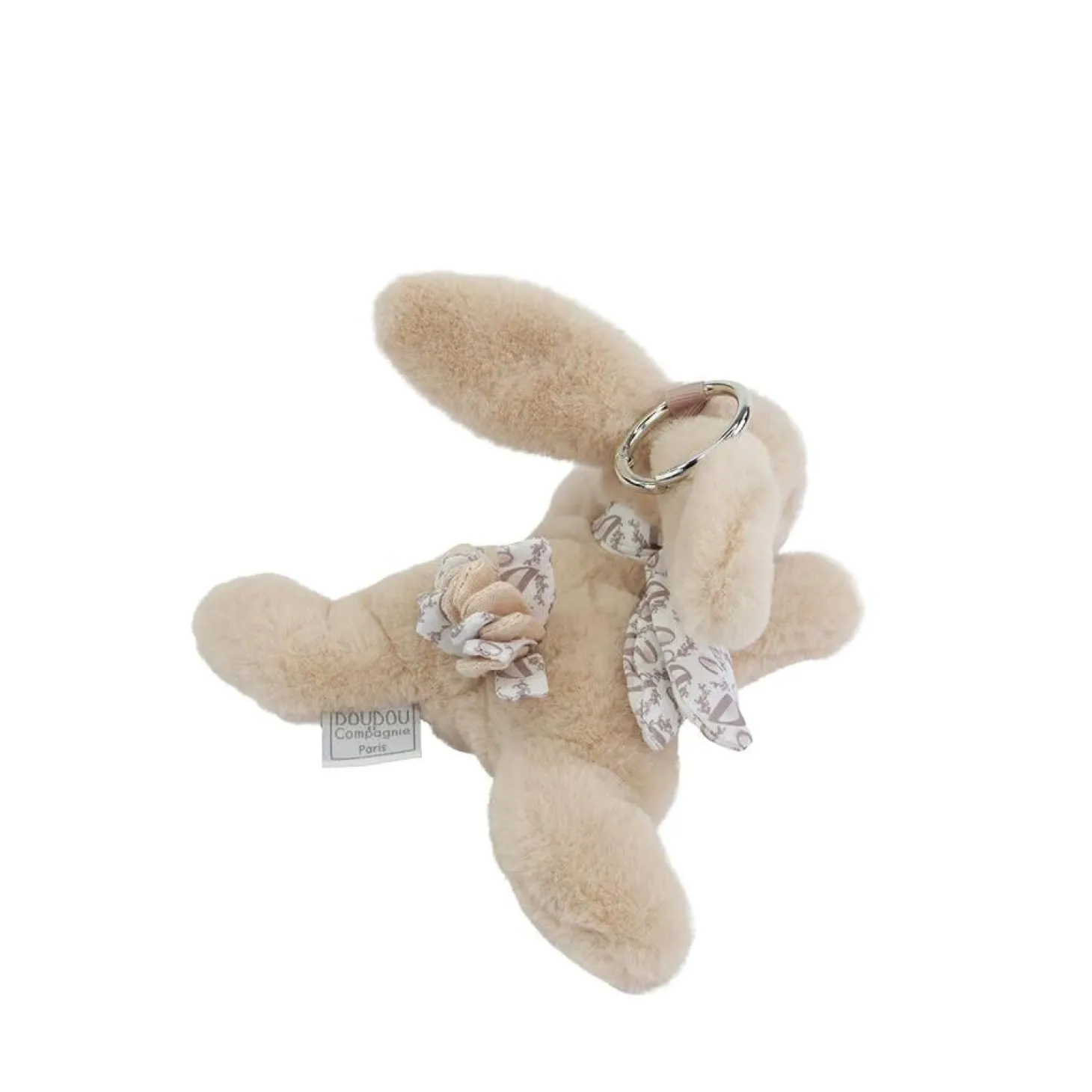 Doudou & Compagnie Porte-clés bijoux de 6 sacs assortis Lapin doudou Multicolore 16 cm