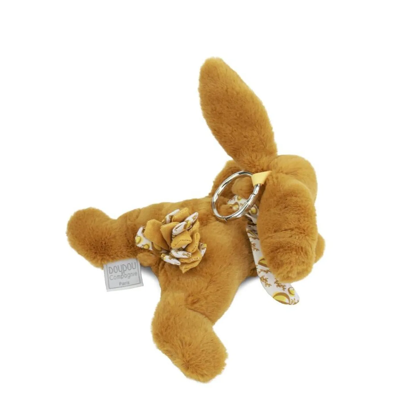 Doudou & Compagnie Porte-clés bijoux de 6 sacs assortis Lapin doudou Multicolore 16 cm
