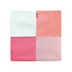 Doudou & Compagnie                    Tapidou Mosaique    Corail/Blanc            100x100 cm