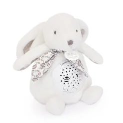 Doudou & Compagnie                    Veilleuse musicale Lapin Projection    Blanc