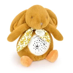 Doudou & Compagnie                    Veilleuse musicale Lapin Projection    Jaune