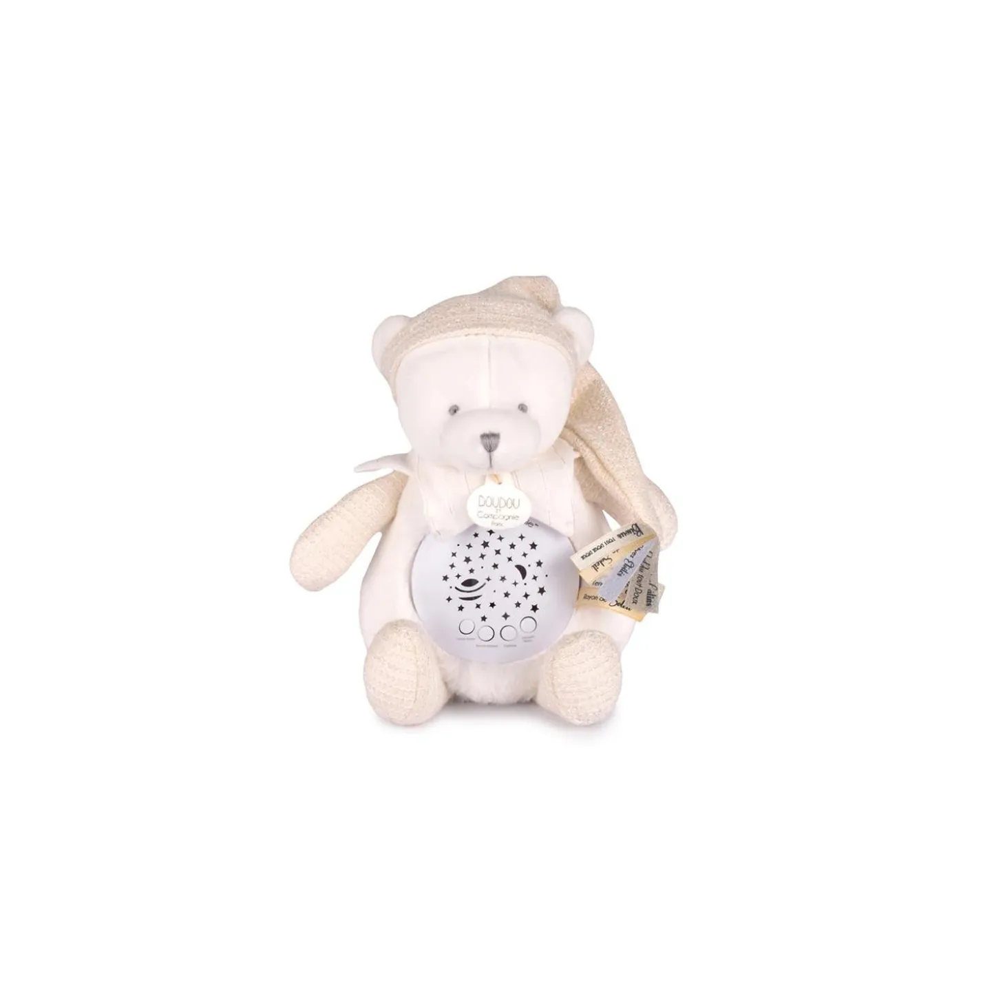 Doudou & Compagnie Veilleuse musicale Ours Doudou 25 ans Blanc 18