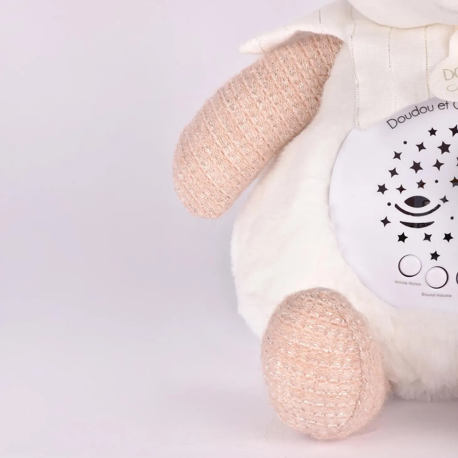 Doudou & Compagnie Veilleuse musicale pro Ours Doudou 25 ans Rose 18