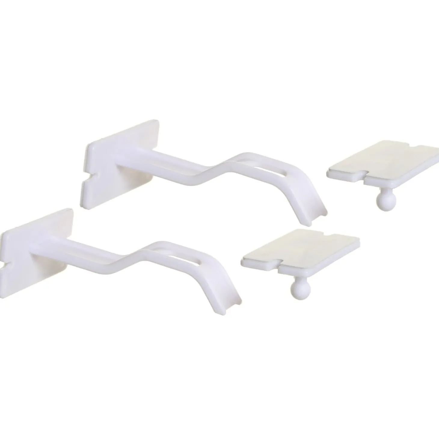 Dreambaby Double-serrure adhésive pour armoire Pack 2pcs Blanc