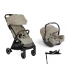 Duo Poussette PACT OAK + coque I-starter sandstone + base pivotante Encore                            de Joie