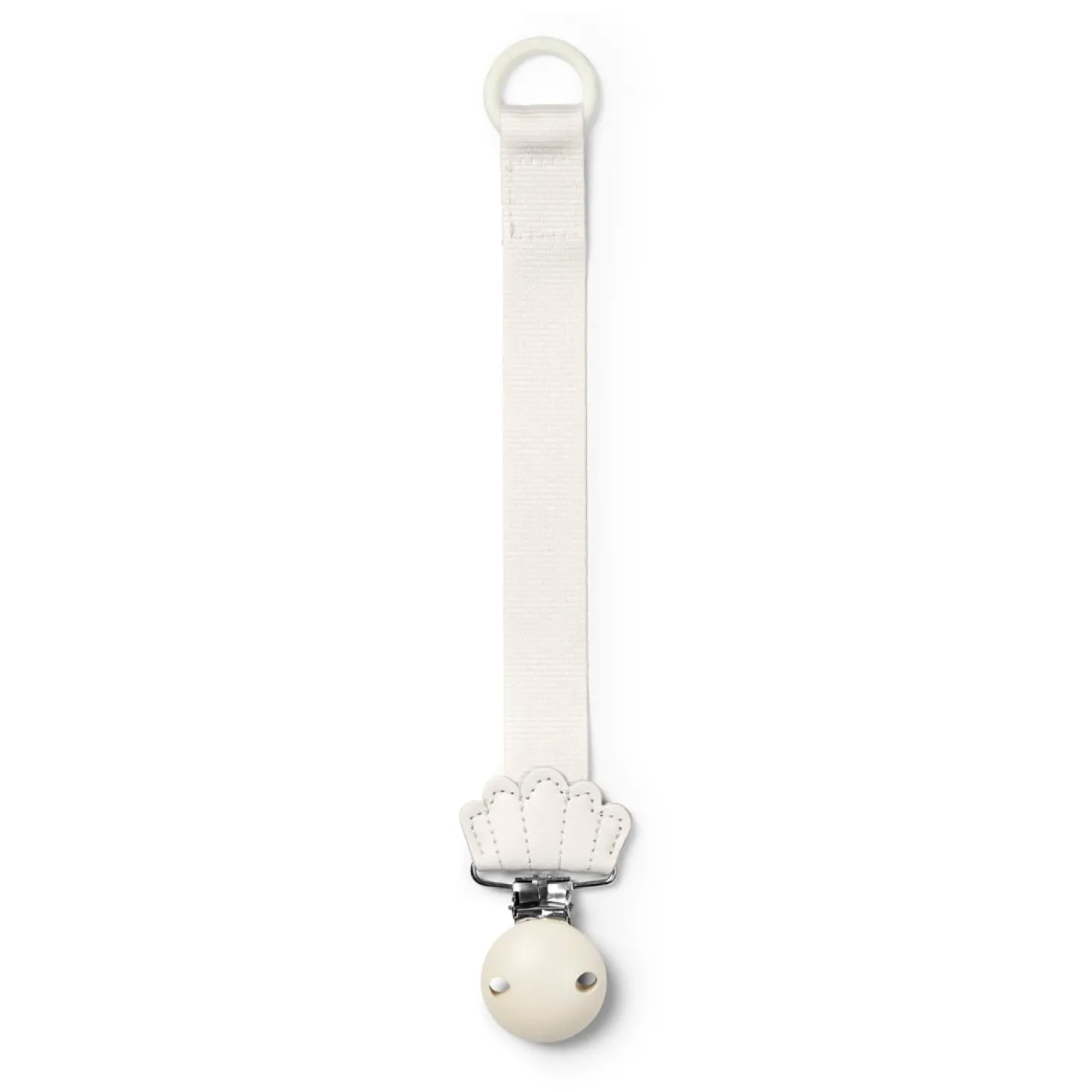Elodie Détails Attache-tétine en bois Vanilla White