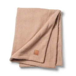 Elodie Détails Couverture en Velours Perlé Pink Bouclé Rose