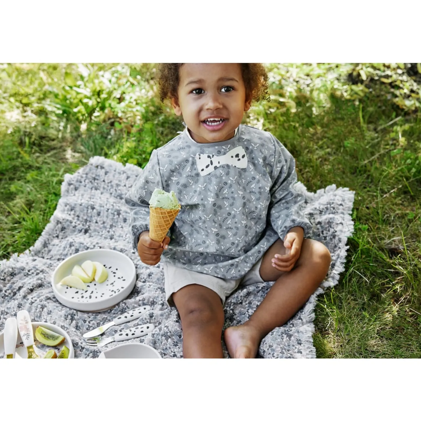 Elodie Détails Set assiette en silicone Dalmatian Dots Multicolore