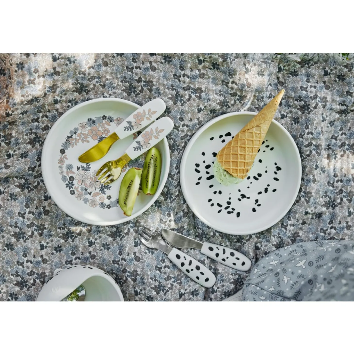 Elodie Détails Set assiette en silicone Dalmatian Dots Multicolore